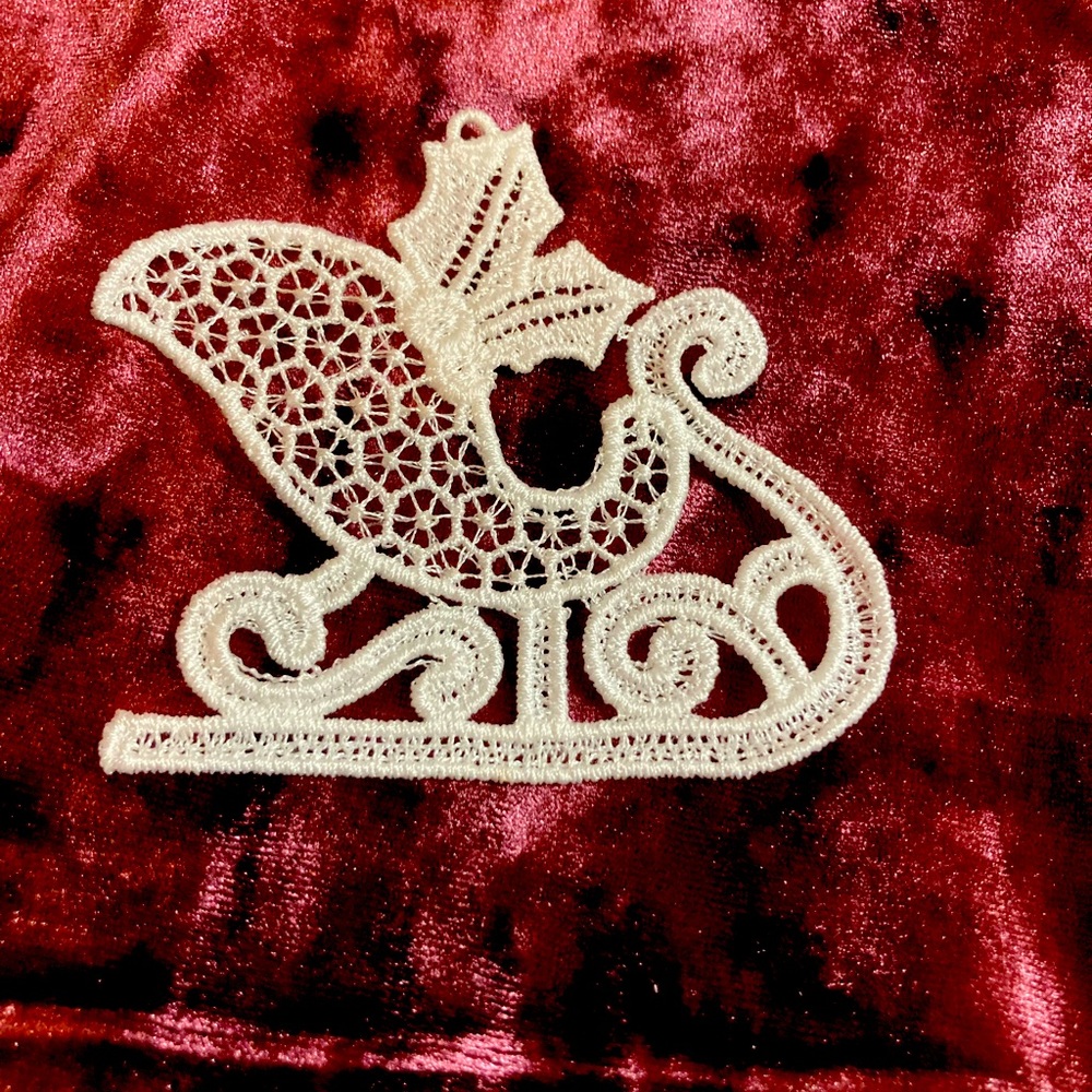 Homemade Sleigh Christmas Ornament
